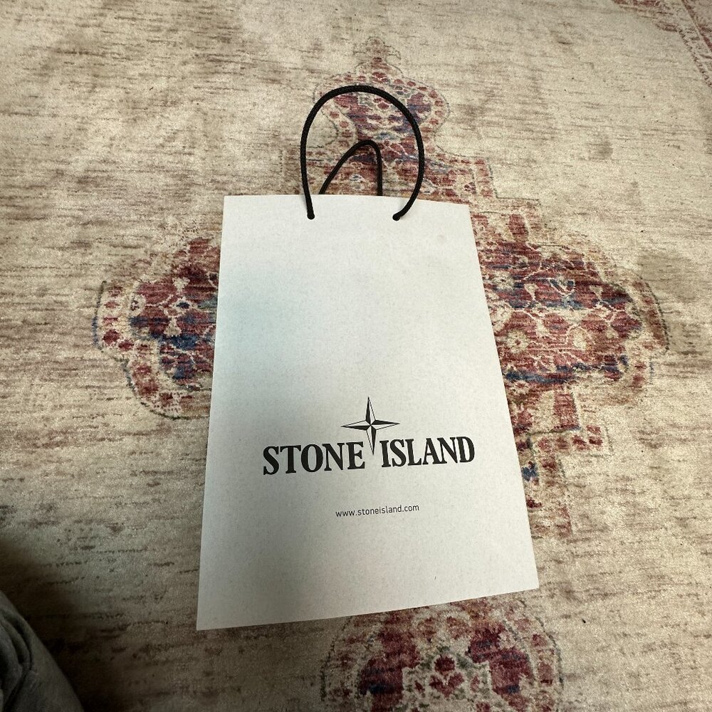 Stone Island White Empty Shopping/ Tote Bag In Great Shape!